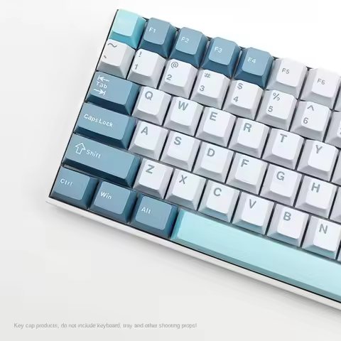 Custom GMK67 GMK87 126 Keys PBT Cherry Keycaps GMK Double Shot Mechanical Game Keyboard Wireless for
