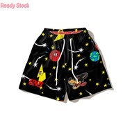 Casual Shorts Undrafted "PASSION" Mesh Men Short Black Preppy Style Sports Shorts 2026 New Youth Stu