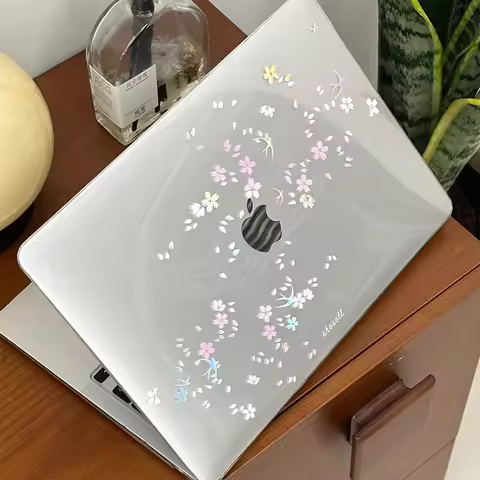 Falling Flowers Laptop Case For Apple Macbook 15 inch 2025 M5 Air 15 13 13.6 inch For M4M3M2M1 Chip 