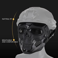 Skull Tactical Airsoft Masks Paintball Protective CS Full Face Mask Helmet Head Cosplay Headgear