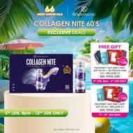 [60 Bottles] Kinohimitsu Collagen Nite 5300mg Supplement 50ml - Relaxation & Sleep Aid with GABA
