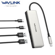 WAVLINK USB C 10Gbps Hub 4-Port SuperSpeed USB3.2 Gen2 Splitter Aluminum USB C to 2 USB C 2 USB A Mu