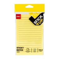 Deli A048 Lined Sticky Notes 4x6 Inches 4 Colors