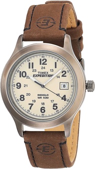 Timex Men's Expedition Metal Field Watch Brown/White/Red