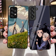 Howl's Moving Castle Studio Ghibli 07 Glass Phone Case For Samsung Galaxy A14 A20 A30 A22 A32 A33 A3