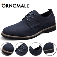 ORNGMALL British Style Men's Suede Formal Shoes Pointed Casual Business Leather Shoes Dress Shoes Derby Oxford Shoes Plus Size 38-48