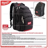 MILWAUKEE Tradesman 18 pockets Back Pack / Milwaukee Bag 4932-4642-52