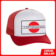 Kuwahara Red Topi BMX MTB Snapback Trucker Cap