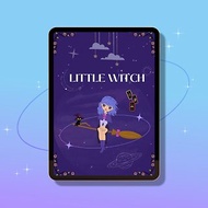 數碼 Digital notebook Little Witch + Sticker : hyperlink for GoodNotes,Xodo