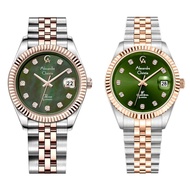 jam tangan couple ac alexandre christie 5013 sapphire-silver rosegreen
