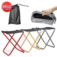 GDeal Top Outdoor Portable Aluminum Folding Stool Foldable Lightweight Leisure Fishing Camping Foldi