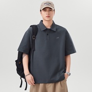 Anyang Cool Short-Sleeved Polo Shirt Men's 2025 Casual Lapel Top Clothes Street Wear 10.4mv