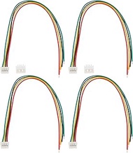 Be In Your Mind 20pcs 4pin Micro JST Connector SH1.25mm 28AWG Cable for LED Light Strips Battery Pac