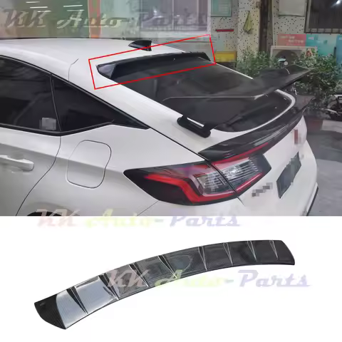 For Honda CIVIC FL5 TYPE-R OTD Style Carbon Fiber Top Wing Rear Trunk Spoiler Lip 2022-2023 Auto Tun