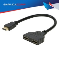 ILLUPRO 2 Port HDMI Splitter Cable 1 In 2 Out Branch HDMI Cable