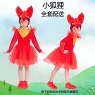 Children Performance Costume Little Fox Cartoon Animal Costume Fox Adult Toddler Dance Costume Perfo