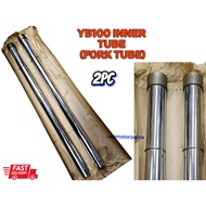 YB100 FORK TUBE INNER TUBE  CHROME TUBE FORK DEPAN #YB100#FORKTUBE#