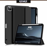 KENKE iPad Case 10.9 Inch 2022 ipad Air 4 Air 5 ipad pro 11(2020/2021/2022)ipad pro 12.9 with Pencil Holder, Smart iPad Case with Soft TPU Back [Support Auto Wake/Sleep]