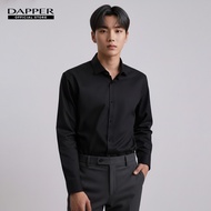 DAPPER เสื้อเชิ้ตแขนยาว Oxford ทรง Regular-Fit สีดำ