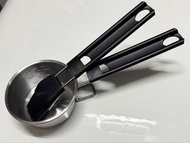 不銹鋼 量杯及刷子套裝 燒烤 煮食 搽蜜糖 工具