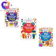 Book - Combo 3c 150 smart stickers Flags of countries around the world, career, supplies