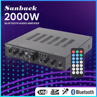 COD Sunbuck Audio Amplifier Bluetooth EQ Karaoke FM 2000W / ampli power 5000 watt rumahan cuci gudan