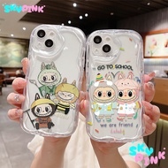 Cute Labubu Casing For OPPO A58 A5S A16 A12 A3S A17K A15 A38 A94 A17 A18 A74 A7 A78 A15S A52 A12E A7