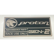proton gen2 emblem METAL performance parts race use only