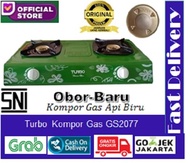 TURBO Kompor Gas 2 Tungku GS2077 - Hijau