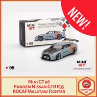 Mini GT 98 Nissan GTR R35 PANDEM ROCAF Malataw Fighter Taiwan Exclusive MiniGT