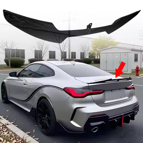 Rear Boot Lip Spoiler Wing VTE For BMW G22 425i 430i M440i 420d 430d M440d 2 Door 4 Series Car Styli