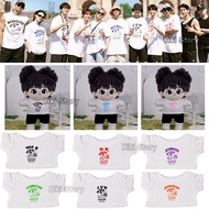 10CM 15CM 20CM Idol SEVENTEEN Dolls Clothes Colorful name T-shirts NANA TOUR Same T-Shirt THE8 JEONG