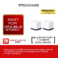 Mercusys BE9300 WiFi 7 Whole Home Mesh System Halo H47BE (2-Pack) - 1.9 Gbps Dual Band - 4000ft Cove