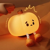 Influencer Pumpkin Silicone Light Night Light Bedroom Light Sleep Paip Light Children's Bedroom Beds