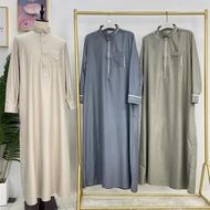 SDKRamadan Eid fesyen Abaya arab Saudi Pakistan Kurta Muslim Abayas untuk lelaki Kaftan pakaian Caft