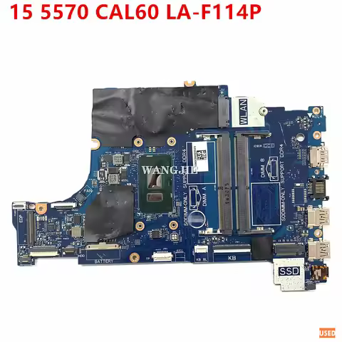 CN-0F7MGJ 0F7MGJ F7MGJ 0NM2C6 001YV2 0V4K03 For DELL 15 5570 Laptop Motherboard CAL60 LA-F114P 100% 