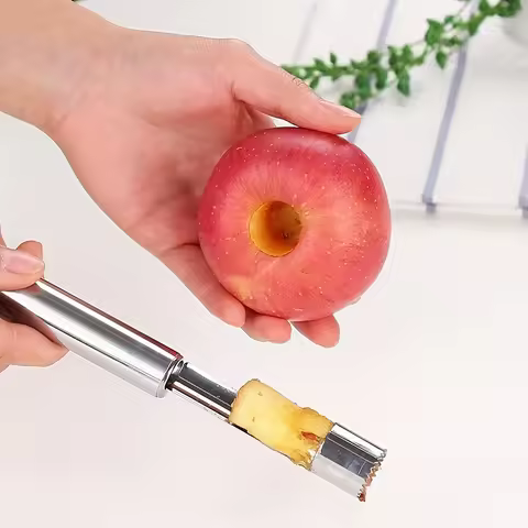 Stainless Steel Fruit Corer Red Dates Apple Pear Corer Fruit Seed Core Remover Slicer Knife Kitchen