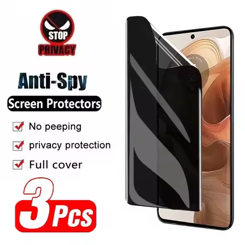 3Pcs Privacy Hydrogel Film For Vivo Y200 Pro GT Y200T Y20s Y27s Y33s Y53s Y72 5G Y05 4G Y17s Y51s Y7