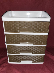 4 Layer rattan elegant office cabinet / drawer / school supplies storage / tool box / durabox / 4L