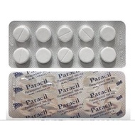 PARACIL PARACETAMOL 500/650 MG DEMAM / MIGRAINE / PENING KEPALA 10BIJI