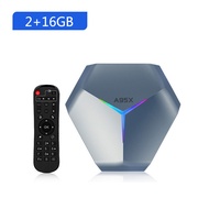 VQWGN RGB light TV BOX Smart TV BOX A95X F4 Amlogic S905X4 LAN 100M AV1 Android 11.0 2.4G&5G Dual Wi