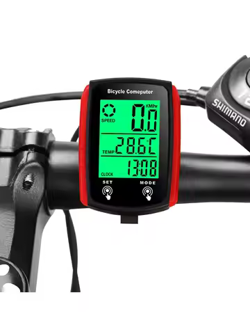 Bike Computer Bicycle Odometer LCD Screen Wired Cycling Speedometer Mountain Bike Speedo Meter Bike 