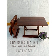 meja lipat kayu miring meja baca alquran meja miring rehal miring meja untuk pondok tahfidz