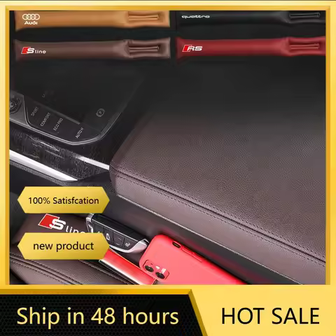 2pcs Car Seat Hollow Gap Filler Filling Strip Soft for Audi Quattro Sline RS A4 B8 8P A3 A5 A6 C7 A1