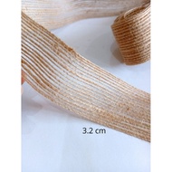(1 YARD) STRIPE JUTE RIBBON RAMI RIBBON/ BURLAP RIBBON/ RUSTIC RIBBON/ RIBBON RIBBON RIBBON/ YUTE RI
