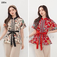 *R3@DY* Atasan batik murah / blouse batik lengan pendek / blouse batik