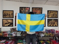 โปรส่งฟรี!!> ธงชาติ สวีเดน Sweden Flag 4 Size พร้อมส่งร้านคนไทย