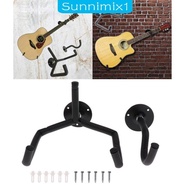 [Sunnimix1] Horizontal Universal Guitar Wall Holder Guitar Violins Ukulele Wall Display, Saves Space, Suitable for Both Home And Studio to Use.