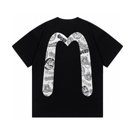 2026 Baju-T Bercetak Lelaki dan Wanita EVISU Baharu, Baju-T Lengan Pendek Pasangan, Baju-T Kasual, B