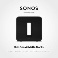 Sonos Sub (第4代) : 無線重低音揚聲器 (黑色)